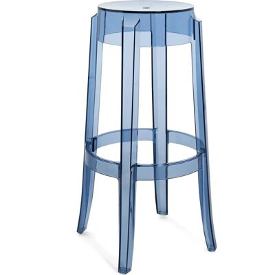 Kartell 04899Z4 Blauer stapelbarer Hocker - Esszimmerhocker Kartell 04899Z4 Blauer stapelbarer Hocker - Esszimmerhocker