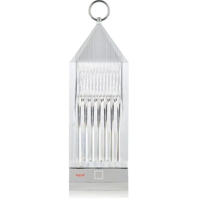 Kartell - Trådlös utomhuslampa - Lätt att ladda - Transparent - Återvunnet PMMA - Designer Fabio Novembre Kartell - Trådlös utomhuslampa - Lätt att ladda - Transparent - Återvunnet PMMA - Designer Fabio Novembre
