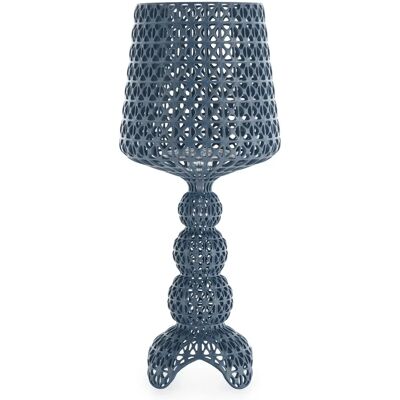 Lampe LED Bleue Kartell Kabuki - Design Baroque Sculptural - Publicité Lampe LED Bleue Kartell Kabuki - Design Baroque Sculptural - Publicité