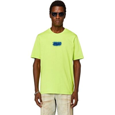 T-Shirt in Cotone Biologico Diesel - Uomo - Verde - L T-Shirt in Cotone Biologico Diesel - Uomo - Verde - L