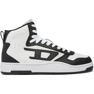 Diesel S-Ukiyo V2 Mid Sneakers - Leder & Nylon - Basketball-Design Diesel S-Ukiyo V2 Mid Sneakers - Leder & Nylon - Basketball-Design