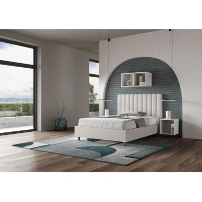 Lit Agueda Ityhome - Moderne 140x200cm en Simili Cuir - Publicité Lit Agueda Ityhome - Moderne 140x200cm en Simili Cuir - Publicité