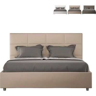 Cama tapizada Ityhome con base de láminas - Diseño italiano moderno Cama tapizada Ityhome con base de láminas - Diseño italiano moderno