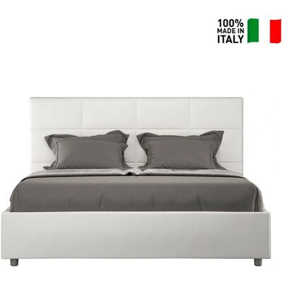 Cama doble Mika de Italia con almacenamiento - Diseño moderno Cama doble Mika de Italia con almacenamiento - Diseño moderno
