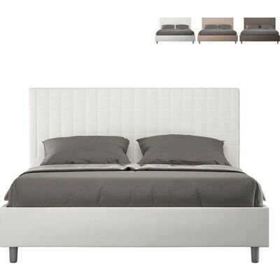 Cama moderna con almacenamiento Ityhome 160x200 - Blanco Cama moderna con almacenamiento Ityhome 160x200 - Blanco