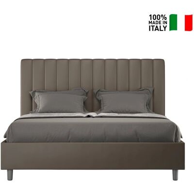 Cama tapizada Cappuccino de Ityhome con somier - Cama Cama tapizada Cappuccino de Ityhome con somier - Cama