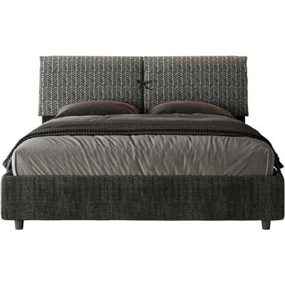 Cama Ityhome 160x190 con Almacenamiento - Diseño Italiano Cama Ityhome 160x190 con Almacenamiento - Diseño Italiano