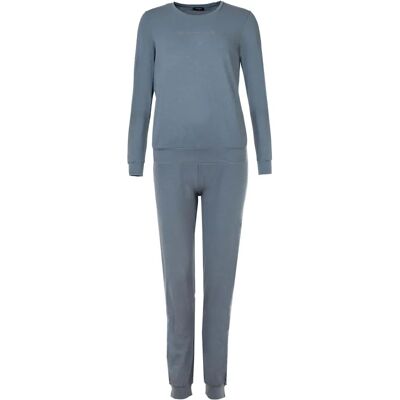 Emporio Armani Graue Bio-Baumwolle Langarm-Pyjamas - Homewear Emporio Armani Graue Bio-Baumwolle Langarm-Pyjamas - Homewear