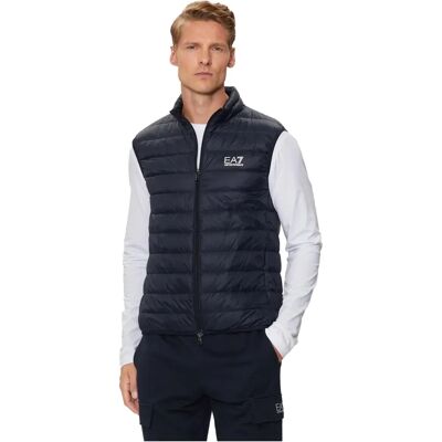 EA7 Navy Foldable Core Identity Puffer Vest - Casual EA7 Navy Foldable Core Identity Puffer Vest - Casual