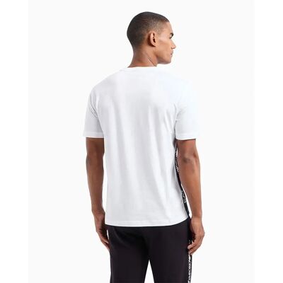 EA7 T-shirt Casual en Coton Blanc - T-shirt - Publicité EA7 T-shirt Casual en Coton Blanc - T-shirt - Publicité