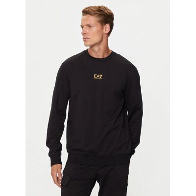 Emporio Armani Ea7 Sweatshirt - Svart/Gold - XXL - Sweatshirt Emporio Armani Ea7 Sweatshirt - Svart/Gold - XXL - Sweatshirt