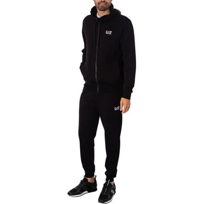 EA7 Heren Zwart Trainingspak - Casual Sportkleding EA7 Heren Zwart Trainingspak - Casual Sportkleding