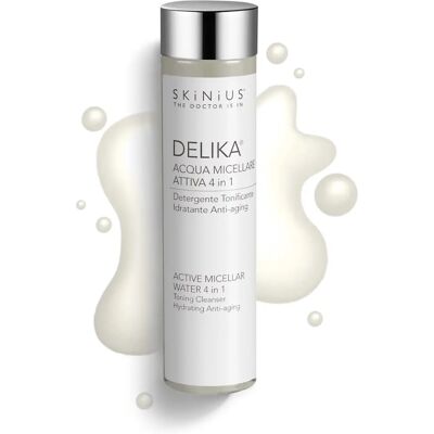 Skinius Srl Delika Acqua Micellare - Detergente viso - Sensibile & Anti-Age - 200ml Skinius Srl Delika Acqua Micellare - Detergente viso - Sensibile & Anti-Age - 200ml