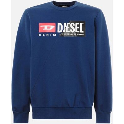 Sudadera Diesel Marino con Cuello Redondo - Ajuste Regular Sudadera Diesel Marino con Cuello Redondo - Ajuste Regular