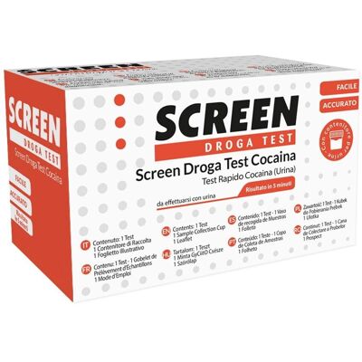 Test Droga Cocaina - Kit di Analisi delle Urine Screen Italia Test Droga Cocaina - Kit di Analisi delle Urine Screen Italia