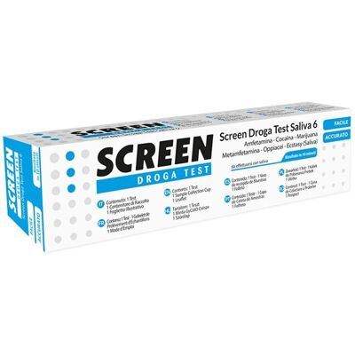 Kit Test Droghe Screen Italia - Saliva 6 Panel Kit Test Droghe Screen Italia - Saliva 6 Panel