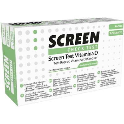 Test Rapido di Vitamina D di Screen Italia - Kit di Test Test Rapido di Vitamina D di Screen Italia - Kit di Test