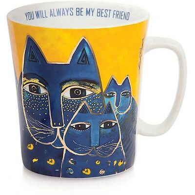 Gobelet Chat Laurel Burch - Porcelaine - Compatible lave-vaisselle - 400g Gobelet Chat Laurel Burch - Porcelaine - Compatible lave-vaisselle - 400g