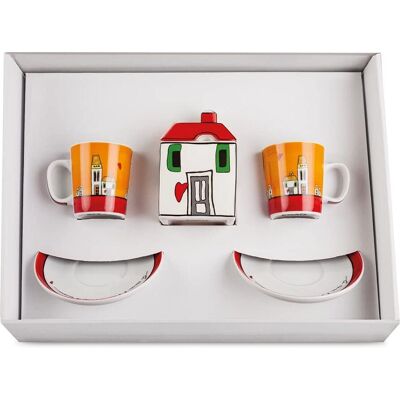 Egan Forma Italia Srl Ensemble 2 Tasses à Café + Sucrier - Ensemble Café Egan Forma Italia Srl Ensemble 2 Tasses à Café + Sucrier - Ensemble Café