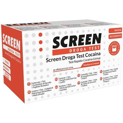 Test Droga Cocaina Screen Pharma - Urina, 1 Pezzo Test Droga Cocaina Screen Pharma - Urina, 1 Pezzo