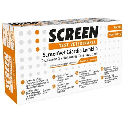 Screen Italia Srl Test Rapido Giardia Lamblia - Kit Diagnostico Veterinario Screen Italia Srl Test Rapido Giardia Lamblia - Kit Diagnostico Veterinario