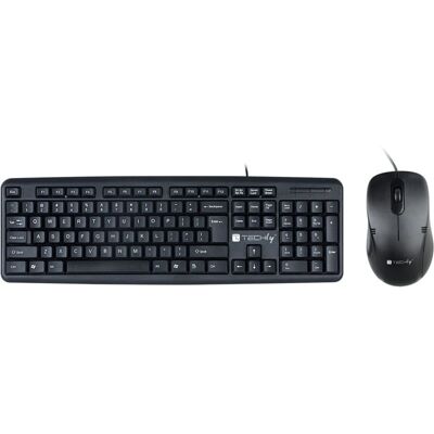 Set tastiera e mouse Techly IDATA 955-USB-KT - Italiano - Nero Set tastiera e mouse Techly IDATA 955-USB-KT - Italiano - Nero