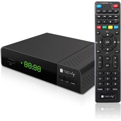 Techly IDATA TV-DT2PLB Ricevitore DVB-T/T2 Full HD Techly IDATA TV-DT2PLB Ricevitore DVB-T/T2 Full HD