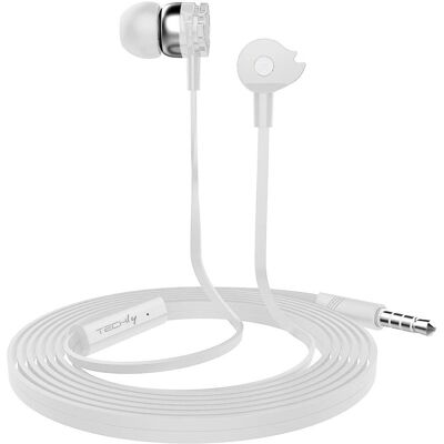Techly A1WHTY Kabelgebundene Kopfhörer - Für Anrufe & Musik Techly A1WHTY Kabelgebundene Kopfhörer - Für Anrufe & Musik
