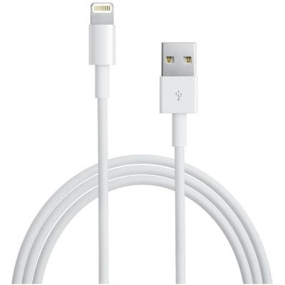 Câble Lightning Apple - 1m Blanc - Données et Charge - Publicité Câble Lightning Apple - 1m Blanc - Données et Charge - Publicité
