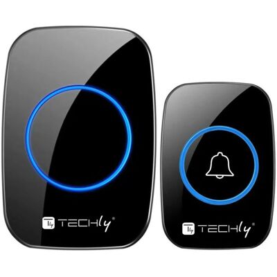 Techly 362084 Kit Sonnette Sans Fil - Noir Techly 362084 Kit Sonnette Sans Fil - Noir