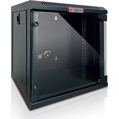Techly EM-1006BKEC Armadio a parete - 6U, Nero Techly EM-1006BKEC Armadio a parete - 6U, Nero