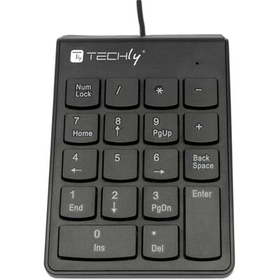 Tastierino Numerico Techly KP-BLKTY - Nero - USB - 18 Tasti Tastierino Numerico Techly KP-BLKTY - Nero - USB - 18 Tasti