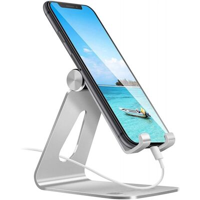 Techly I-SMART-STAND4 Halterung - Verstellbarer Schreibtischständer für Handy/Tablet - Silber Techly I-SMART-STAND4 Halterung - Verstellbarer Schreibtischständer für Handy/Tablet - Silber