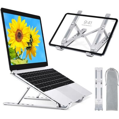 Techly Silber Laptopständer 10-16 Zoll - Verstellbar & Klappbar Techly Silber Laptopständer 10-16 Zoll - Verstellbar & Klappbar