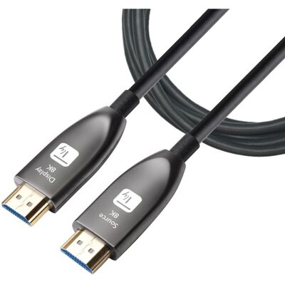 Techly HDMI 10m 8K Aktives Glasfaserkabel HDMI 2.1 Schwarz Techly HDMI 10m 8K Aktives Glasfaserkabel HDMI 2.1 Schwarz