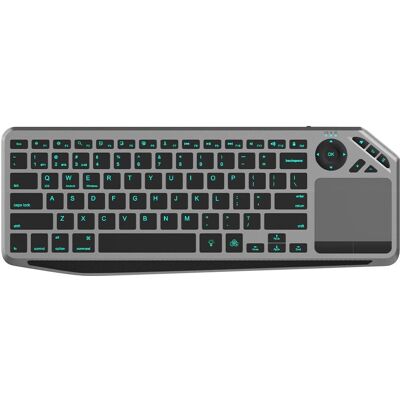Trådlös tangentbord Techly ICTB9801TB - US QWERTY Svart Trådlös tangentbord Techly ICTB9801TB - US QWERTY Svart