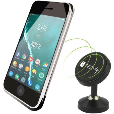 Support Téléphone Techly I-SMART-UNI7 - Magnétique, Rotation 360° - Publicité Support Téléphone Techly I-SMART-UNI7 - Magnétique, Rotation 360° - Publicité