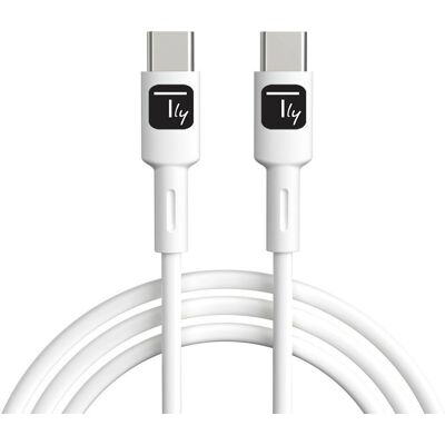 Techly USB-C auf USB-C Kabel 1m Weiß - USB 2.0 Techly USB-C auf USB-C Kabel 1m Weiß - USB 2.0