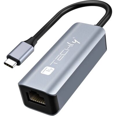 Techly IDATA USB-ETGIGA-CA Laptop Dock - USB 3.2 Gen 1 Type-C - Schwarz, Silber Techly IDATA USB-ETGIGA-CA Laptop Dock - USB 3.2 Gen 1 Type-C - Schwarz, Silber