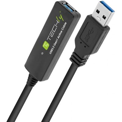 Techly USB-Kabel - 10m - USB 3.2 Gen 1 - Schwarz Techly USB-Kabel - 10m - USB 3.2 Gen 1 - Schwarz