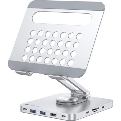 Techly Modell DOCK81 Verstellbarer Silber Laptop Ständer - Laptop Ständer Techly Modell DOCK81 Verstellbarer Silber Laptop Ständer - Laptop Ständer