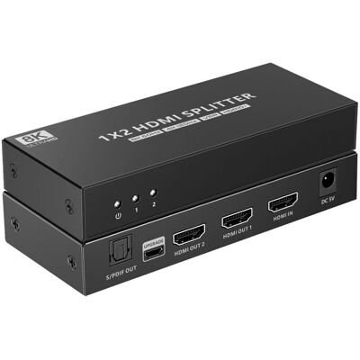 Techly IDATA HDMI-8K2T Divisore video - Video Splitter Techly IDATA HDMI-8K2T Divisore video - Video Splitter