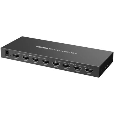 Techly IDATA HDMI-MX44 4x4 HDMI Matrix Switcher - AV Switcher Techly IDATA HDMI-MX44 4x4 HDMI Matrix Switcher - AV Switcher