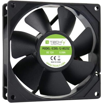 Techly ICOOL-12-8025Z Computerkühlungsteil - Lüftermodule Techly ICOOL-12-8025Z Computerkühlungsteil - Lüftermodule