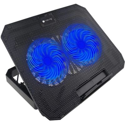 Techly ICOOL-CP11TY Laptop-Ständer - Bis 17 Zoll - Ergonomisch, Blaues LED Techly ICOOL-CP11TY Laptop-Ständer - Bis 17 Zoll - Ergonomisch, Blaues LED