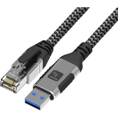 Câble Réseau Techly U3A-RJ45-075 - Argent, Noir - 7,5m - Réseaux Câble Réseau Techly U3A-RJ45-075 - Argent, Noir - 7,5m - Réseaux