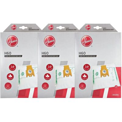 Sacchetti Microfibra Hoover H60 - Sistema Anti-Odor Sacchetti Microfibra Hoover H60 - Sistema Anti-Odor