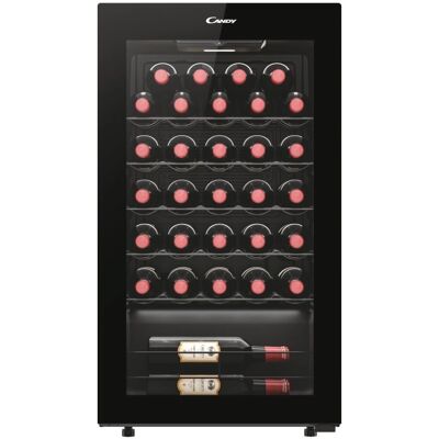 Candy CWC033M Cantinetta vino nera 33 bottiglie Candy CWC033M Cantinetta vino nera 33 bottiglie