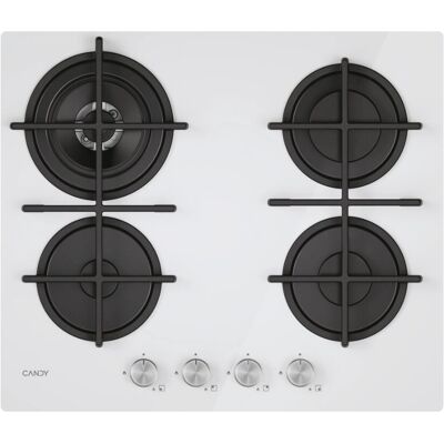 Candy CVG6BR4WTW - Blanc - Plaque de cuisson à gaz Candy CVG6BR4WTW - Blanc - Plaque de cuisson à gaz