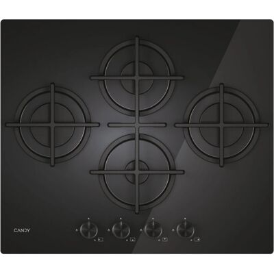 Candy CVG6DTB - Noir - Plaque de cuisson à gaz Candy CVG6DTB - Noir - Plaque de cuisson à gaz